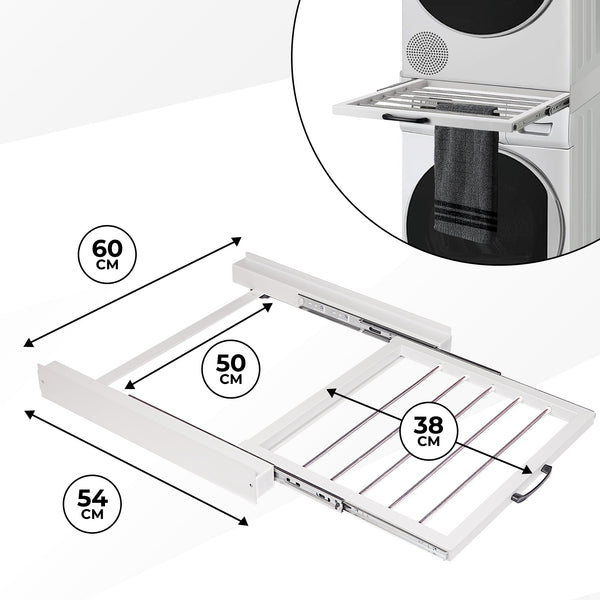 Wasmachine-droger Tussenstuk Wit