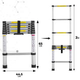 Telescopische ladder 2M Aluminium