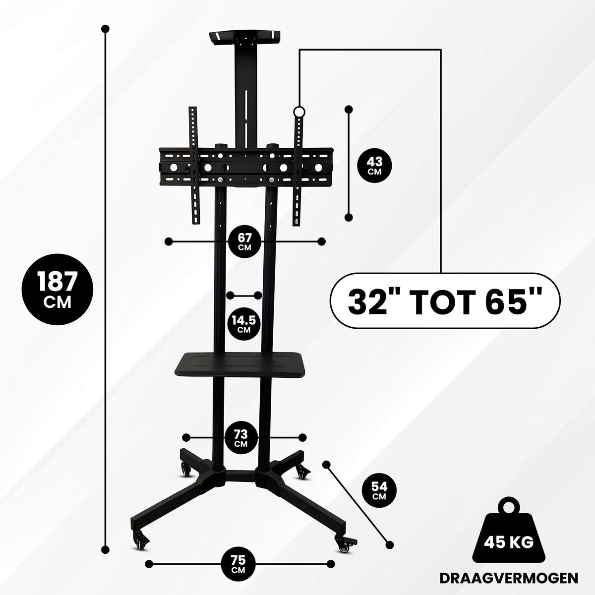 Verrijdbare TV-standaard