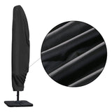 Parasolhoes - Zwart - 205 cm - Waterbestendige hoes voor Zweefparasol
