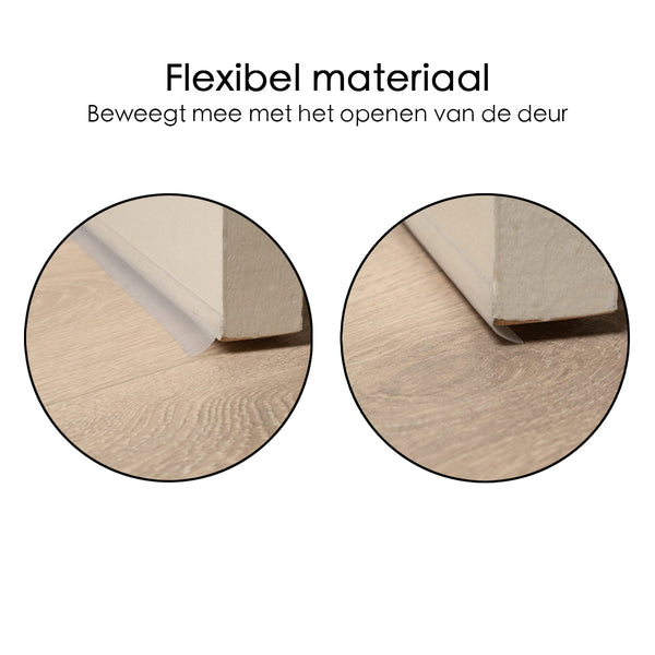 Tochtstrip - 3,5 cm x 5 meter - Transparant - Deur en Raam - Zelfklevend