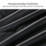 Beschermhoes voor tuinmeubelen - 213 x 132 x 74 cm - Zwart - Waterdicht - Afdekhoes