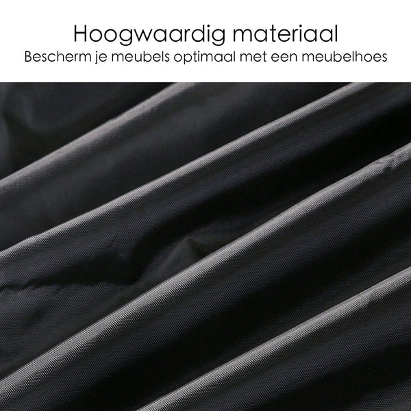 Beschermhoes voor tuinmeubelen - 213 x 132 x 74 cm - Zwart - Waterdicht - Afdekhoes