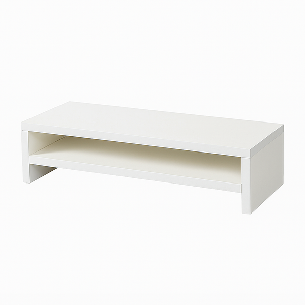 Monitorstandaard 2 Laags - 50cm x 20cm x 12cm - Wit