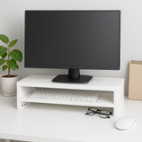 Monitorstandaard 2 Laags - 50cm x 20cm x 12cm - Wit