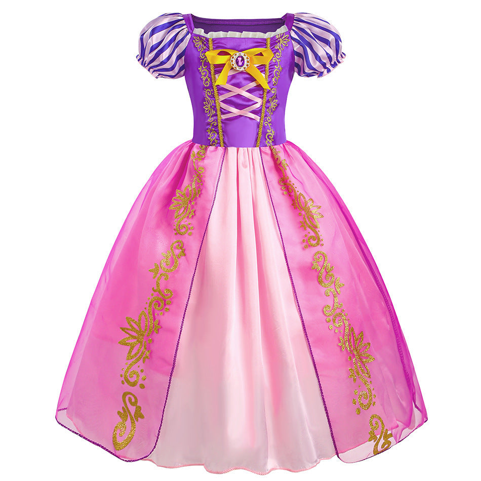 Rapunzel Prinsessenjurk meisje Korte Mouw