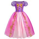 Rapunzel Prinsessenjurk meisje Korte Mouw