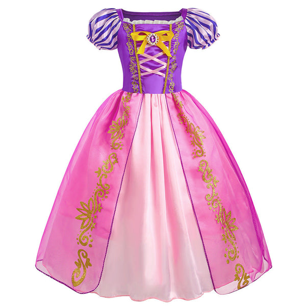 Rapunzel Prinsessenjurk meisje Korte Mouw