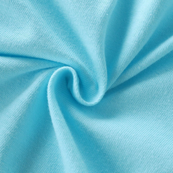 Comfortabele Prinsessenjurk voor Kinderen T-shirt Stof Licht Blauw