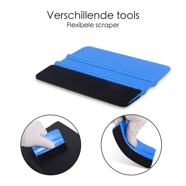 Car Wrap Folie Set - 11 delig - Auto Gereedschapset