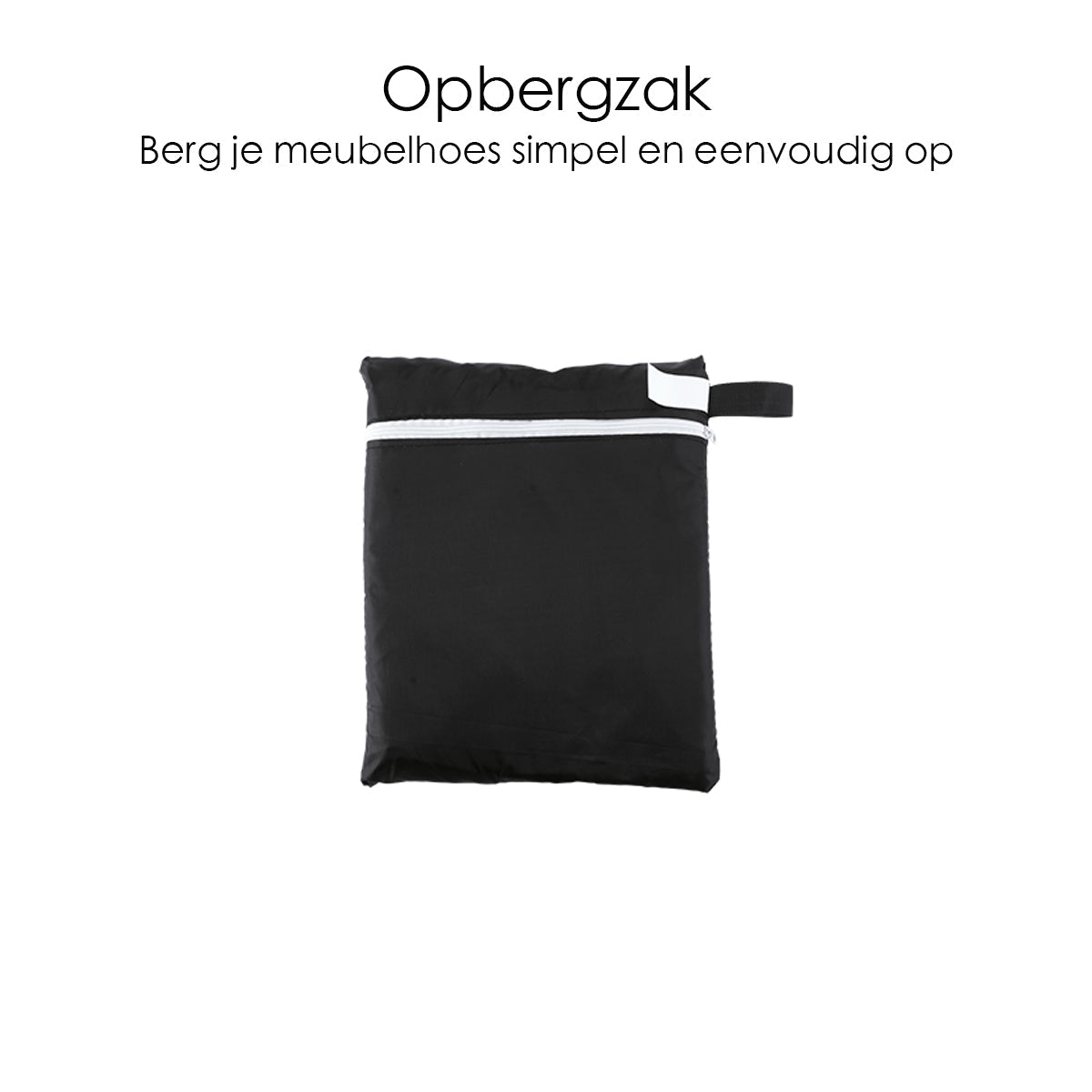 Beschermhoes voor tuinmeubelen - 213 x 132 x 74 cm - Zwart - Waterdicht - Afdekhoes