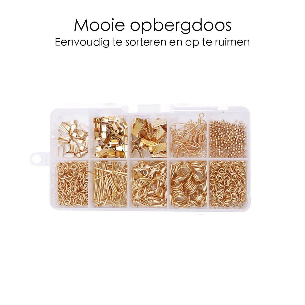 Sieraden Maken Starter Set - Goud - DIY Zelf Sieraden - 850-delig