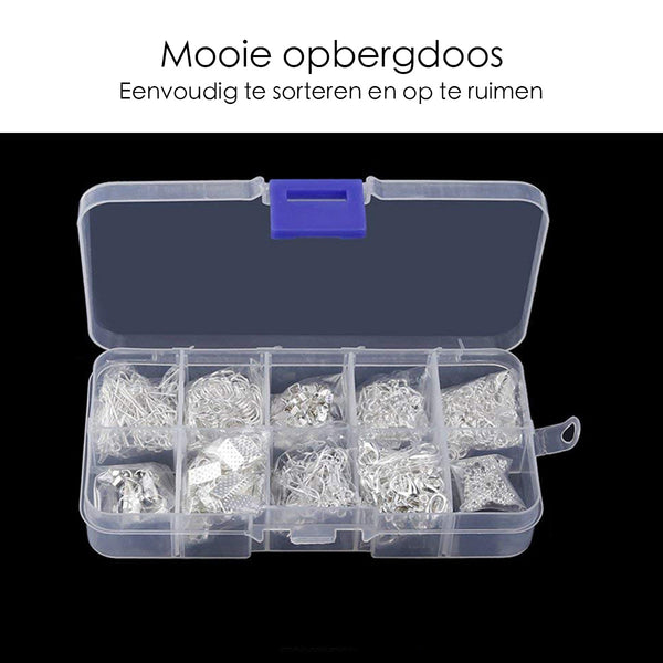 Sieraden Maken Starter Set - Zilver - DIY Zelf Sieraden - 850-delig