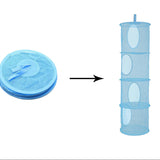 Hangende Opberger - Kinderkamer - Opvouwbaar - 4 Vakken - Blauw