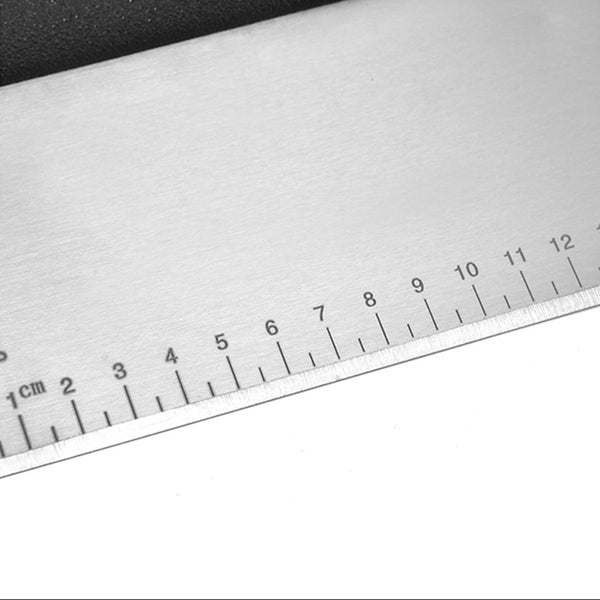 Deegschraper - RVS - Zwart-Zilver