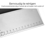 Deegschraper - RVS - Zwart-Zilver