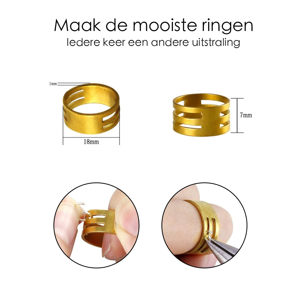 Sieraden Maken Starter Set - Goud - DIY Zelf Sieraden - 850-delig