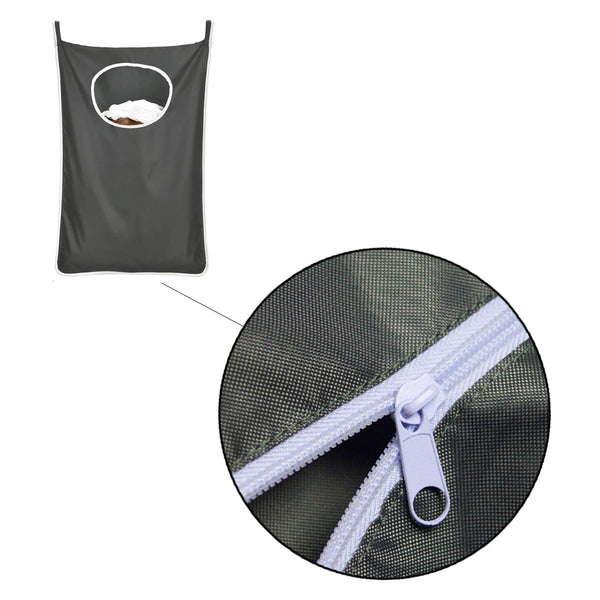Wasmand Hangend - 2 Stuks - Zwart - 120 Liter - Hangende Opvouwbare Waszak