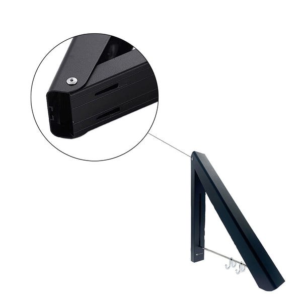 Kledingrek Inklapbaar - Zwart - Ruimtebesparende Kledinghanger - Droogrek voor kleding - Kledingorganizer