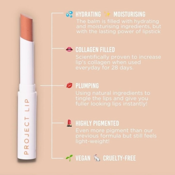 Plump en Colour Plumping Balm - Dare (Pink/Brown) by Project Lip Cosmetics