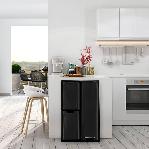 Prullenbak Pedaal 60 Liter Zwart