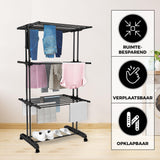 Droogtoren 3 Lagen Zwart