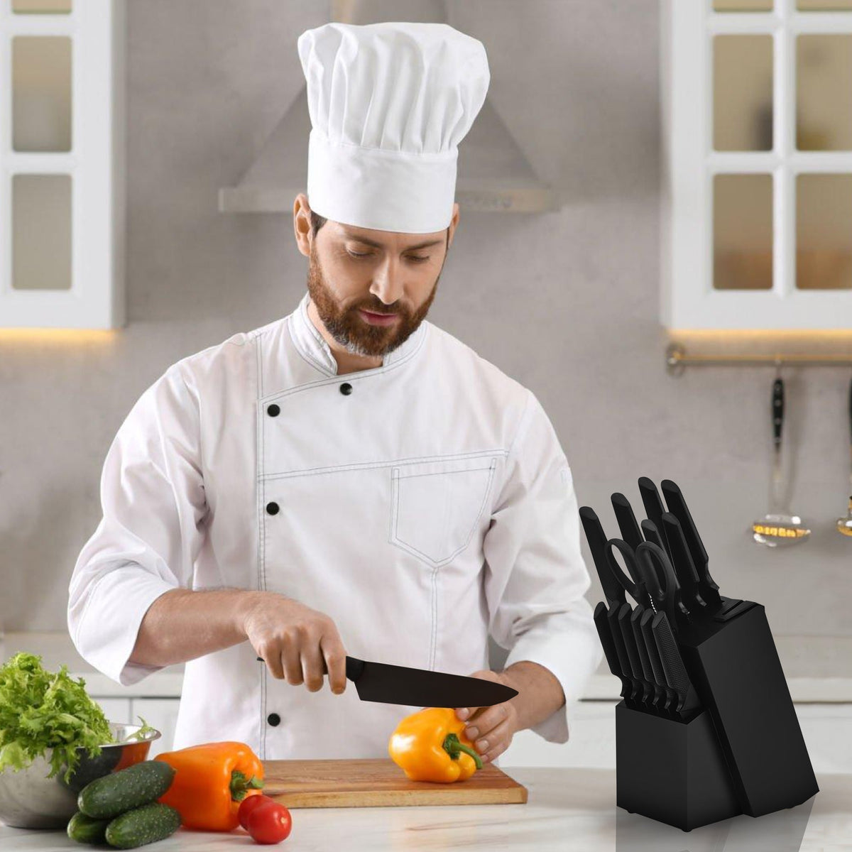 Messenset 14 Delig Zwart