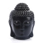 Buddhahoofd Kaarshouder - Keramiek - Waxinelichthouders - Uitneembaar onderstuk - 10 x 14 cm