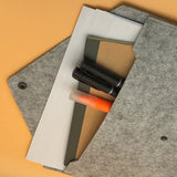 Aktetas Vilt - 2 Stuks - Lichtgrijs & Donkergrijs - Documenten Houder - Laptopsleeve - Documentenmap