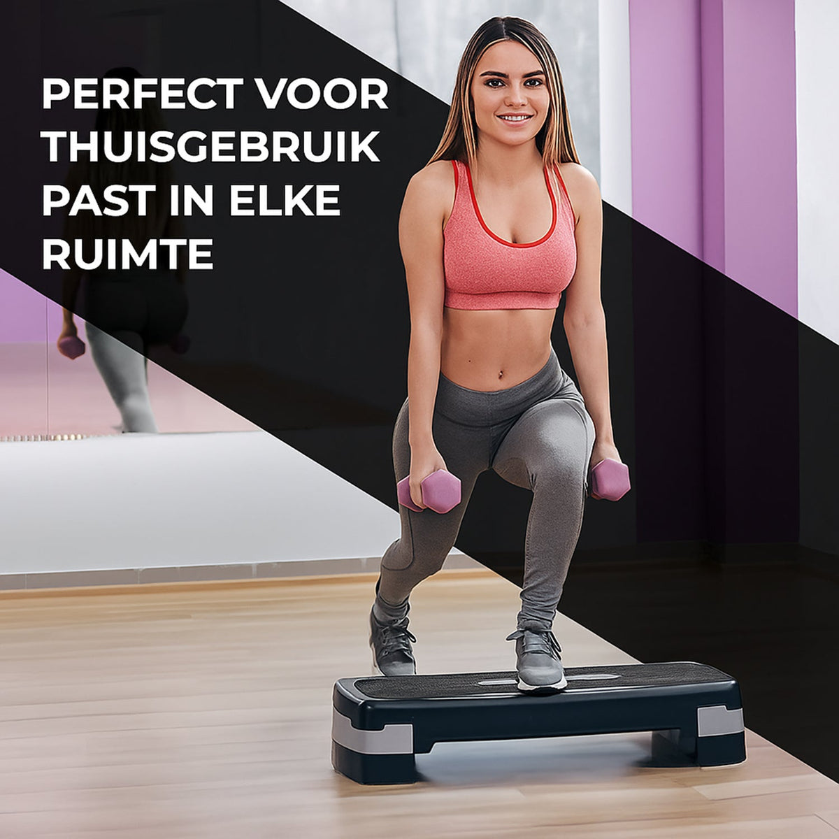 Aerobic Step Zwart-Grijs