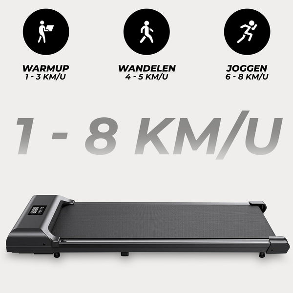 Loopband - Handmatige hellingshoek - Zwart Oranje