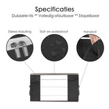 Hoogwaardige Opbergtas voor Kleding - 4 Stuks - Zwart - Organizer voor Dekbed