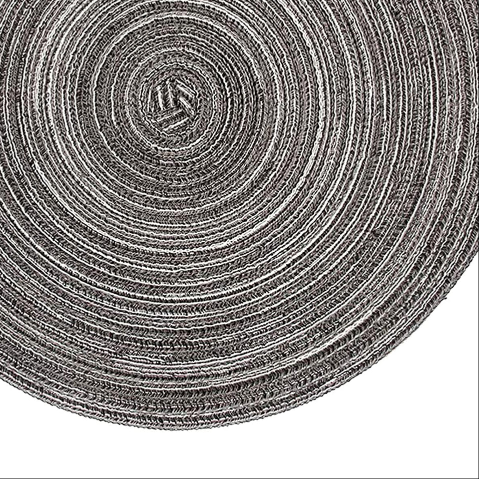Placemat - 2 stuks - Placemat 38 cm - Grijs