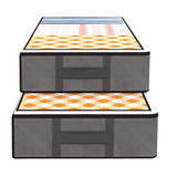 Bed Organizer - Ruime Opbergzakken - Grijs - 3 stuks - Onderbed tas