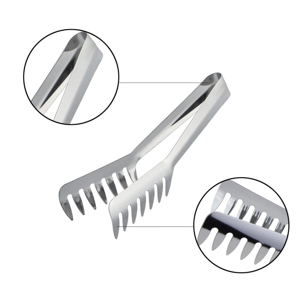 Pastatang - Spaghetti tang - Opschep tang voor de pasta - Keukentang - Pasta Tongs - RVS - 20,5 x 8,5 x 3,5 cm