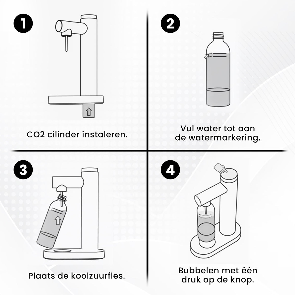 Bruiswatermaker Zwart