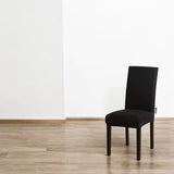 Stoelhoezen - Eetkamerstoel Hoes - 6 Stuks - Zwart - Bescherm stijlvol je stoelen