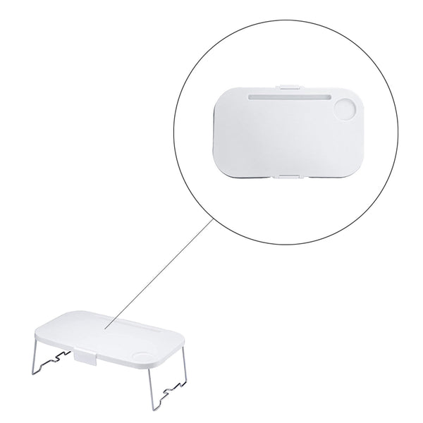 Picknickmand 2-1 - Wit & Grijs - Inklapbaar - Picknickmand met Tafel