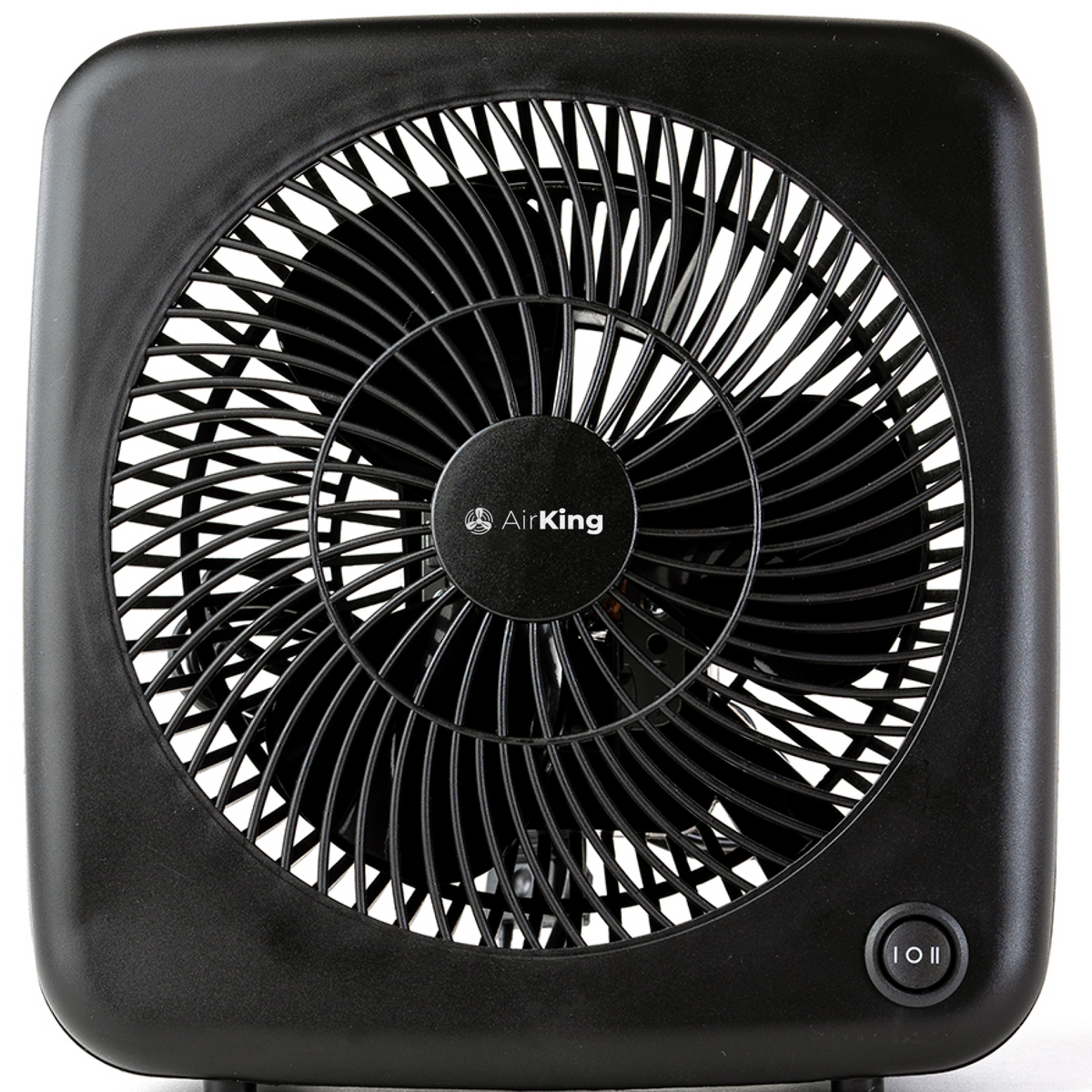 Tafelventilator - Zwart - Ventilator met 2 snelheidsstanden 35 dB - Bureau ventilator 18 cm diameter