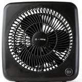Tafelventilator - Zwart - Ventilator met 2 snelheidsstanden 35 dB - Bureau ventilator 18 cm diameter