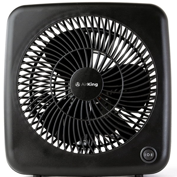 Tafelventilator - Zwart - Ventilator met 2 snelheidsstanden 35 dB - Bureau ventilator 18 cm diameter