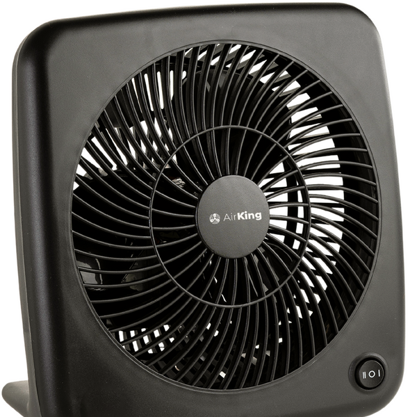 Tafelventilator - Zwart - Ventilator met 2 snelheidsstanden 35 dB - Bureau ventilator 18 cm diameter