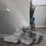 Packing Cubes - Grijs - 9-delige set - Packing Cubes Compression - Optimale Koffer Indeling
