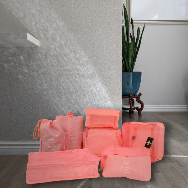 Packing Cubes - Roze - 9-delige set - Packing Cubes Compression - Optimale Koffer Indeling
