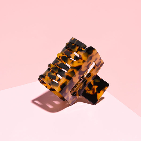 Claw Haar Clip | Haarklem Klein voor dun/normaal haar | Haarspeld | Haarclip klein | Kleur: Donker Bruin