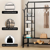 Bayt Kledingrek met Opbergplanken