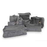 Packing Cubes - Grijs - 9-delige set - Packing Cubes Compression - Optimale Koffer Indeling