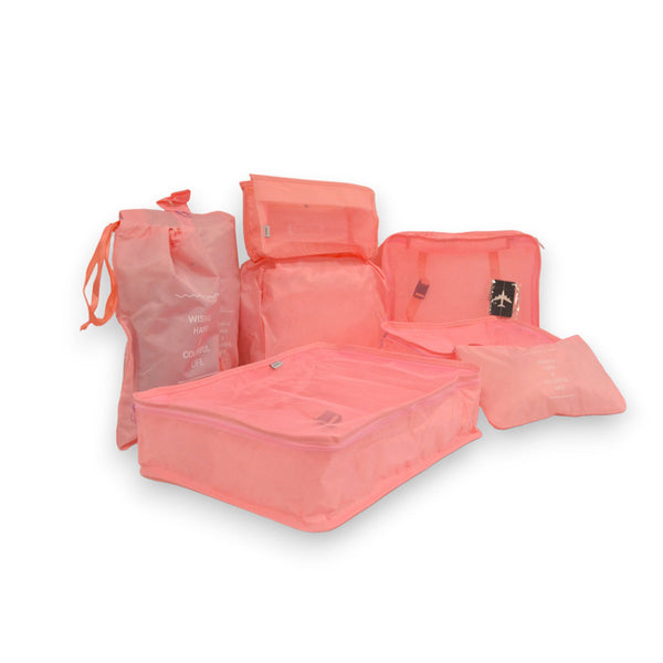 Packing Cubes - Roze - 9-delige set - Packing Cubes Compression - Optimale Koffer Indeling