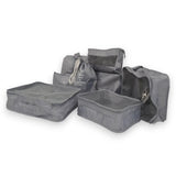 Packing Cubes - Grijs - 9-delige set - Packing Cubes Compression - Optimale Koffer Indeling