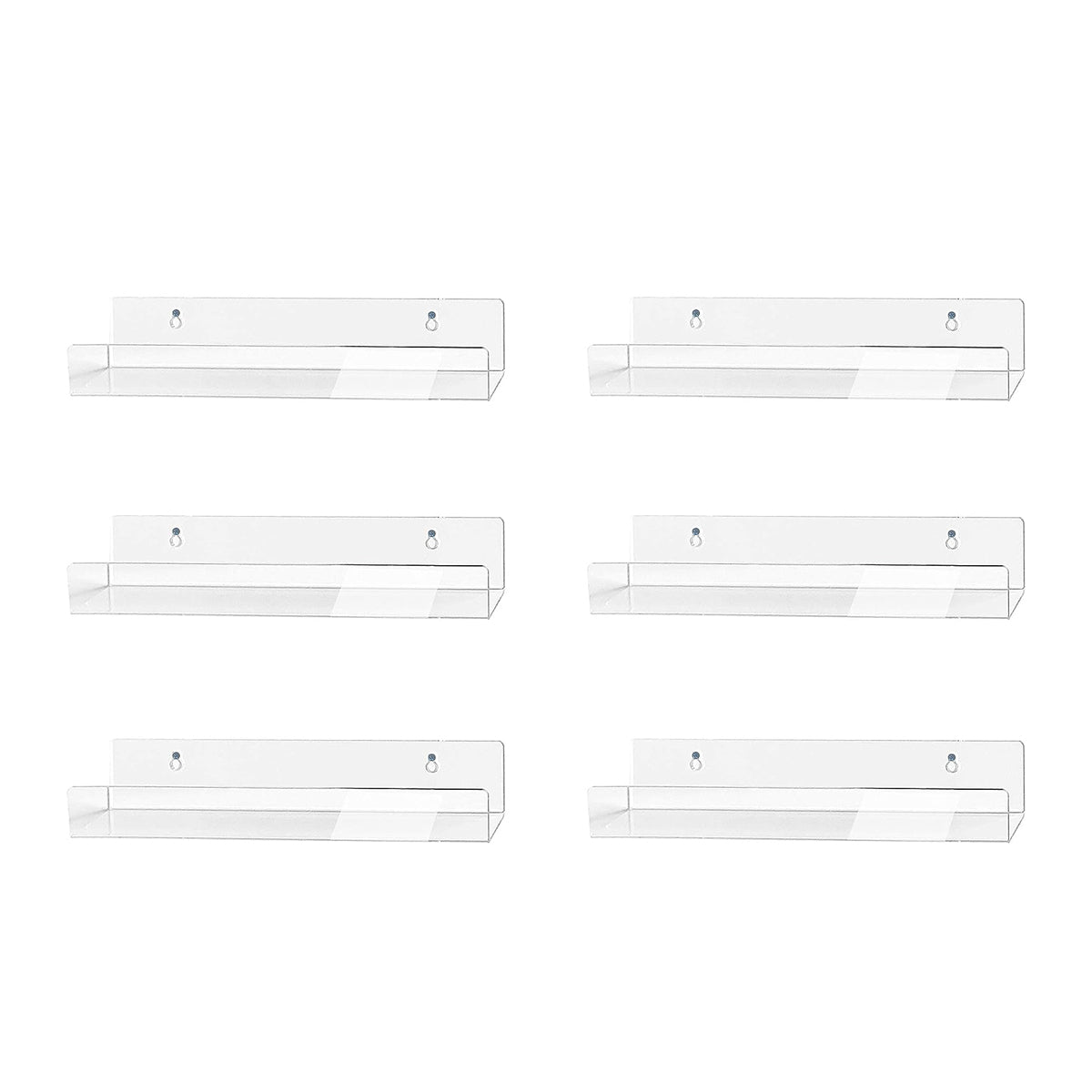 LP houder - 6 stuks - Transparant - Houder voorLP's - LP organizer voor aan de Muur